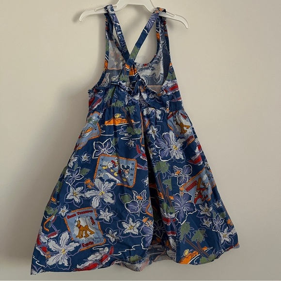 Vintage Disney Mickey & Friends Tropical Tiki Holiday Dress-Girls Size XS - Picture 4 of 5